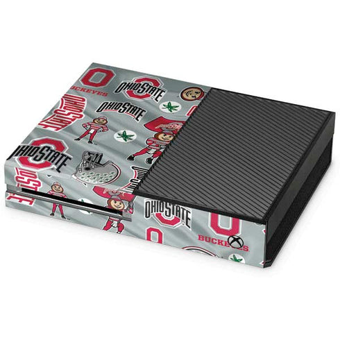 Ohio State University Pattern Xbox One Console Skin